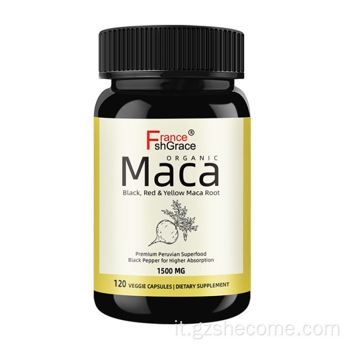 Il supplemento di estratto di maca aiuta con lo stress capsule di maca